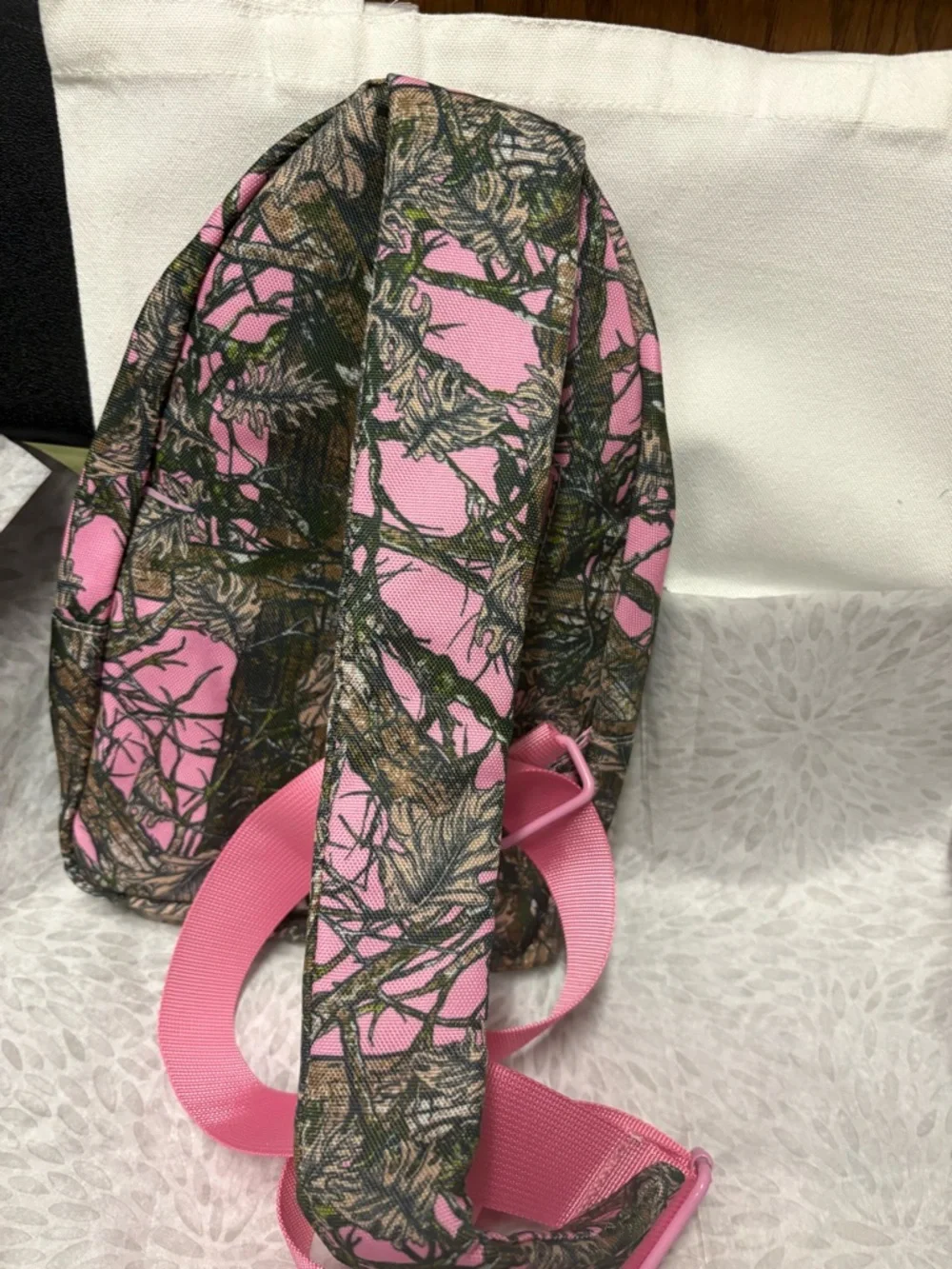 Simply Southern Pink Camo Mini Crossbody Backpack - Picture 7 of 7